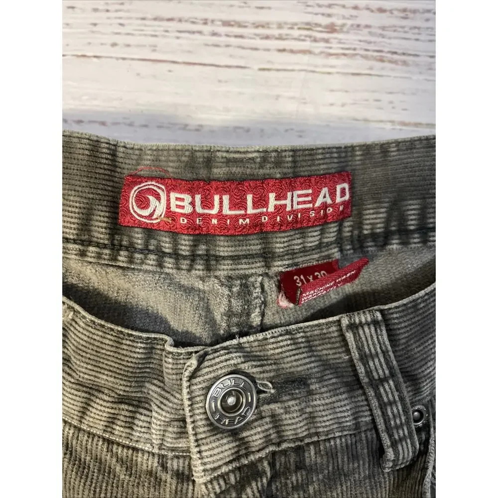 Bullhead Corduroy Loose Fit 31x30 Gray Jeans - Picture 4 of 11
